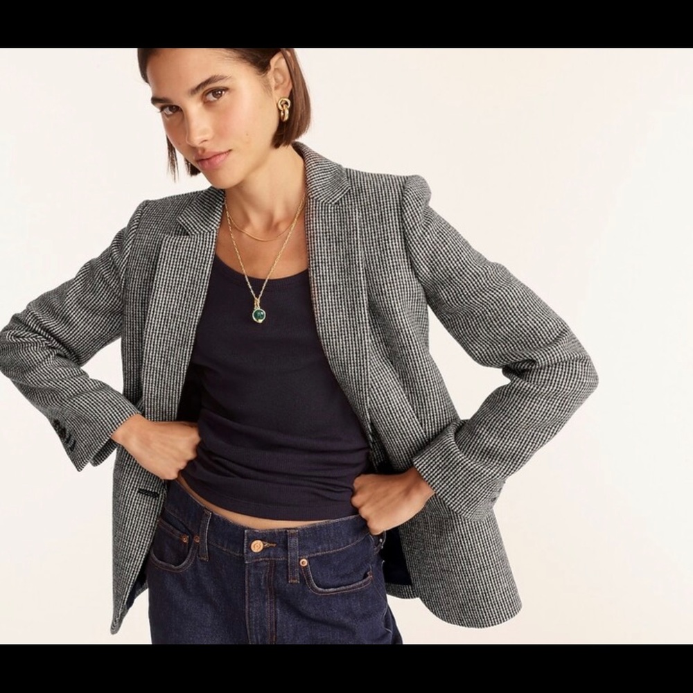 J crew Parke blazer in English birdseye twill-wool NWT still in box!